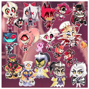 Hazbin Hotel Complete 18 Character Sticker Set - Etsy Italia