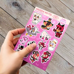 Musical Sinners Inspired Animals Weatherproof Sticker Sheet 5 x 7