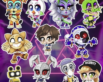 Llaveros acrílicos de seguridad de Five Nights At Freddy's