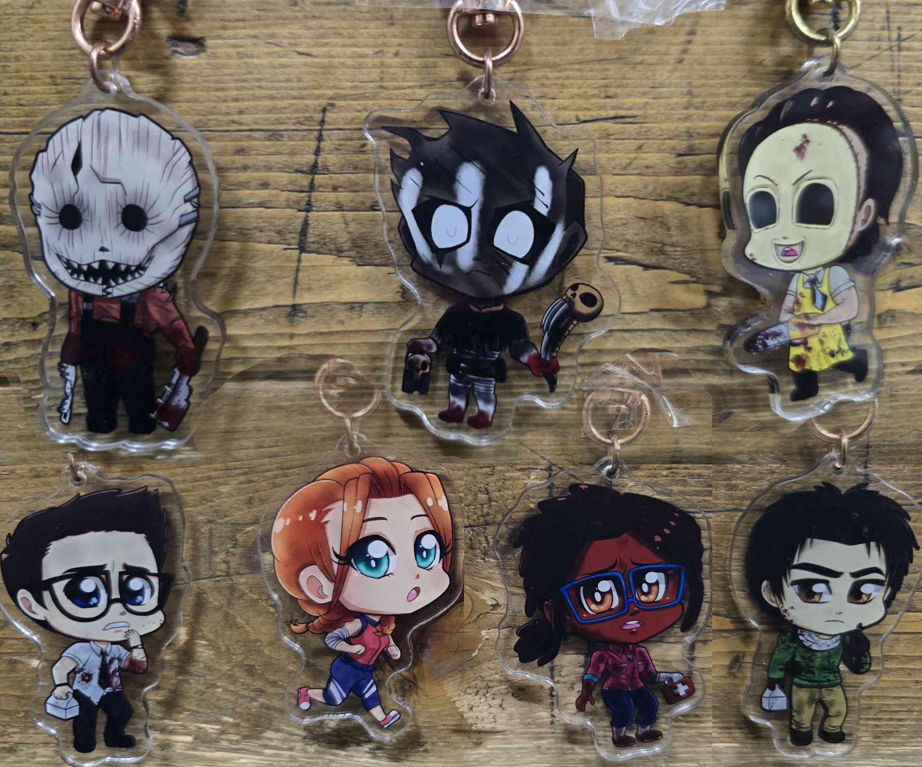 Base Game DBD Survivor and Killer Acrylic Keychain Charms; Dwight