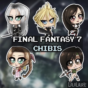 Final Fantasy 7 Chibi Stickers & Acrylic Charms