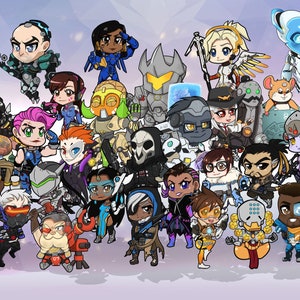 Overwatch Chibis Complete Print 11&quot; x 17&quot;
