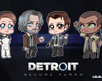 Detroit: Become Human Chibis Print 11 x 17