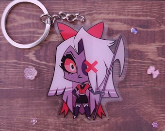 Acrylic Keychain Vaggie Hazbin Hotel Double Sided 2.5 in Double