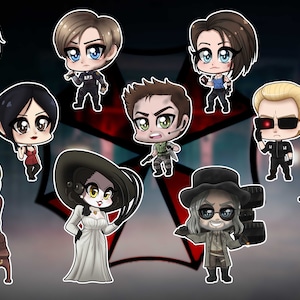 Resident Evil Chibis Complete Print 11&quot; x 17&quot;