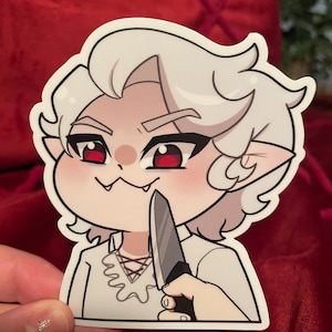Astarion Cat Meme Waterproof UV Sticker