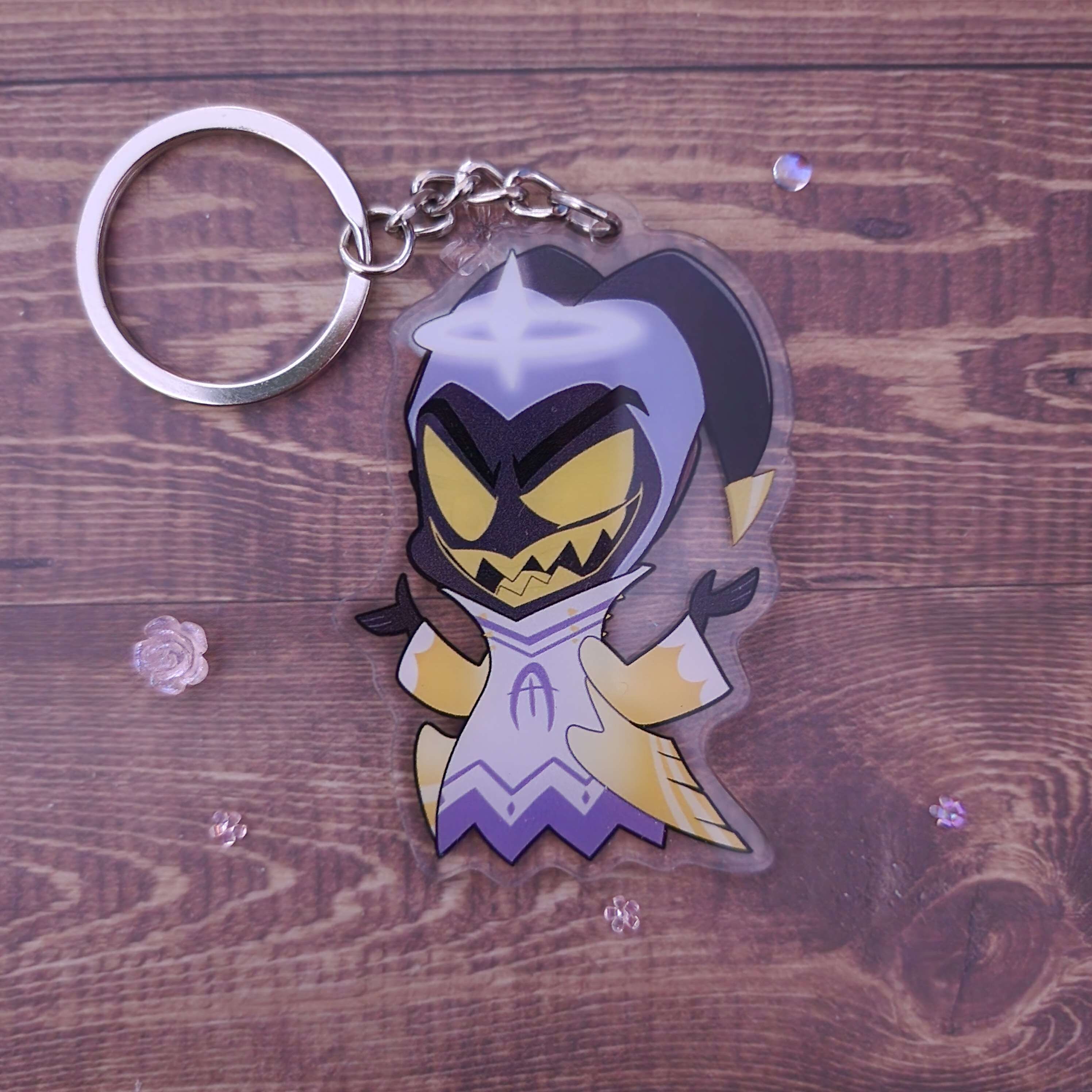 Acrylic Keychain Adam Hazbin Hotel Double Sided 2.7 in Double Boarded ...