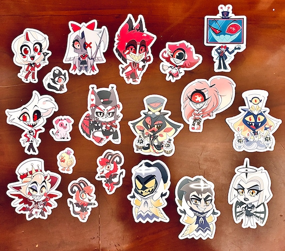Hazbin Hotel Complete 18 Character Sticker Set - Etsy