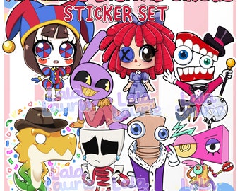 Amazing Digital Circus Sticker Set