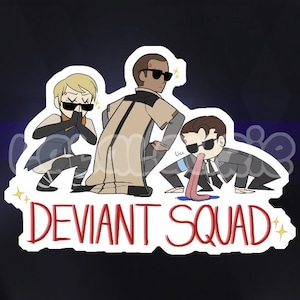 Sticker et breloque en acrylique Detroit Become Human Deviant Squad