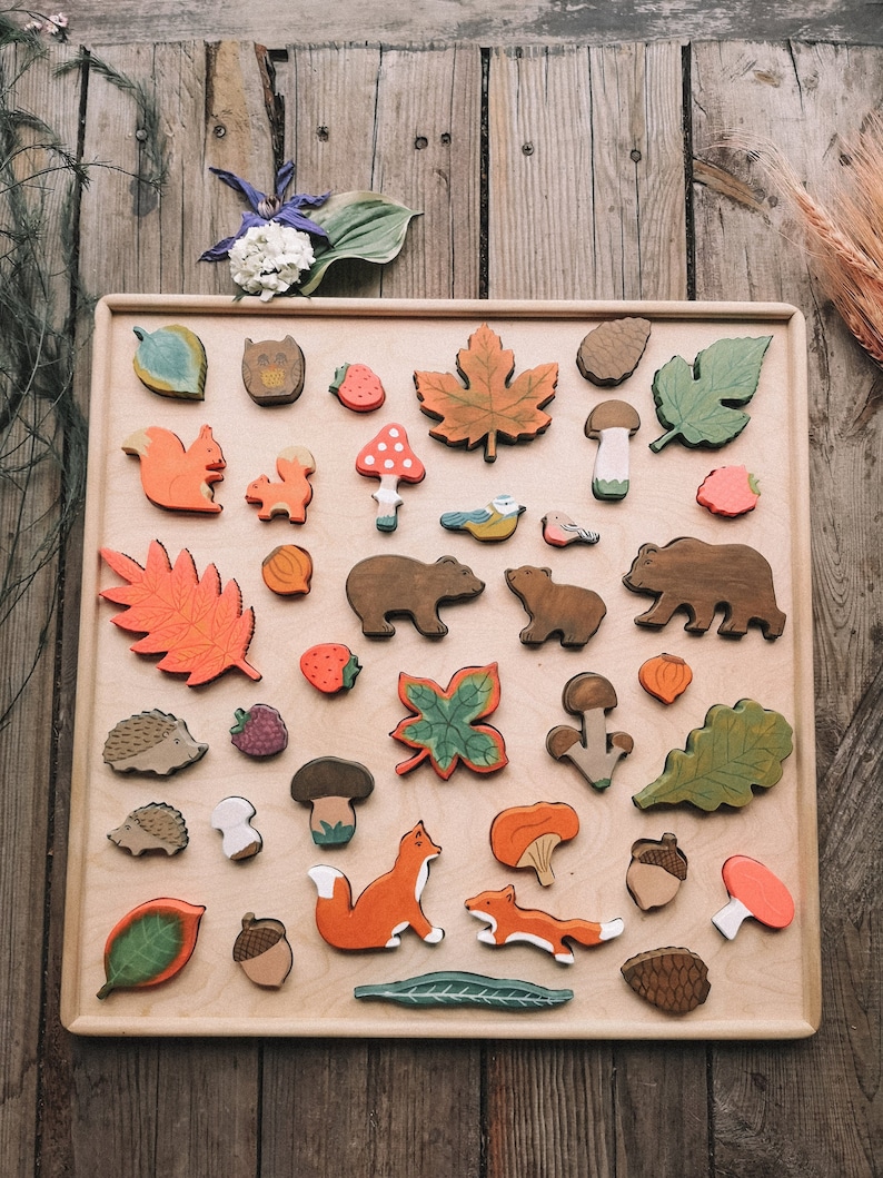 wooden puzzle forest big