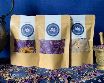 Organic Blue Lotus - Whole, Crushed & Tea - Nymphaea Caerulea - AlchemicalPhoenixKitchen