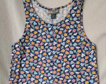 Jeans vintage EXP di Express, maglione floreale anni '90, in denim, taglia M, tasche