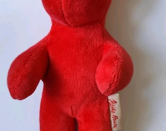 Kathe Kruse Red Velvet Foam Rubber Teddy Bear Toy 18cm Germany