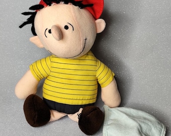 Vintage Peanuts Linus Plush Toy with Blanket - 13"