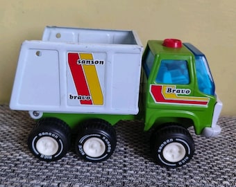 Vintage Rico Sanson Cadet Tipper Truck: Metal & Plastic Toy Lorry