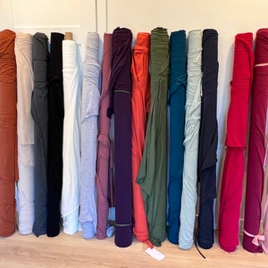TENCEL™ Lyocell, Organic Cotton, Spandex Jersey Fabric, Tencel knit, organic cotton knit, by the meter