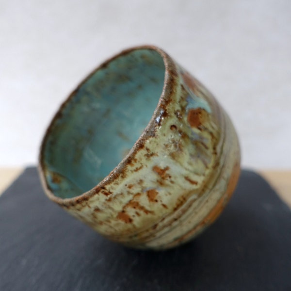 Wabi-sabi tea cup AUTUMN II by Vilé, handmade, one-of-a-kind, tea ceremony