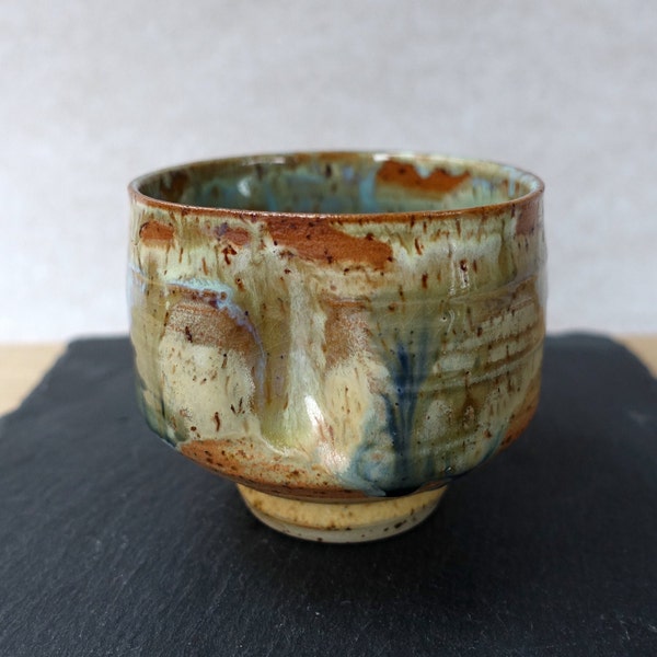 One-of-a-kind Tea Bowl AUTUMN by Vilé, tea drinking ceremony chawan, handmade