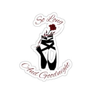 Red Rose Ballet Sticker