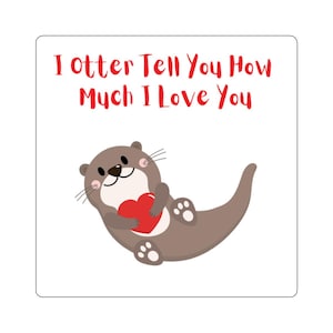Otter Love Sticker