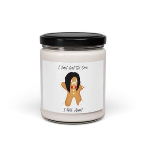 Emo Gingerbread Man Scented Soy Candle