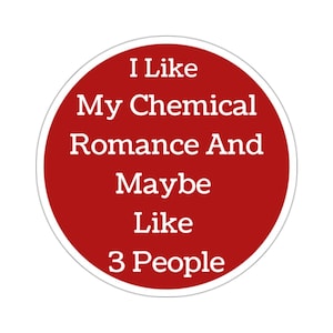 Emo Love Red Sticker
