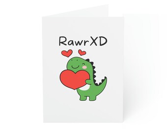 Emo Dinosaur Card