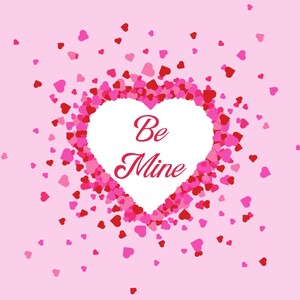 Be Mine Tarjeta imprimible del Día de San Valentín / Descarga digital