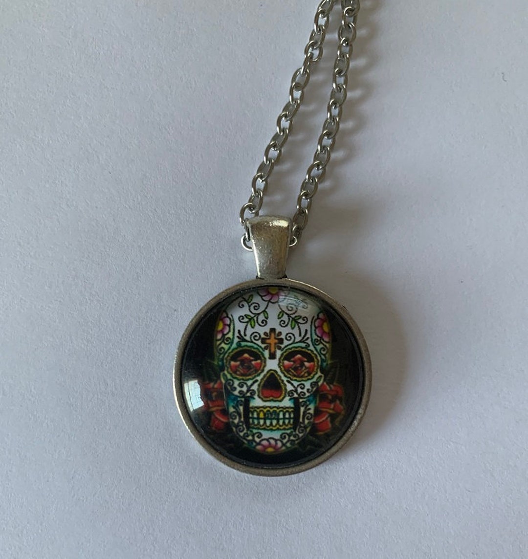 Labyrins×Sugascoop Ceramic necklace 14 Sterling Silver Cubic Zirconia Regal Short Floating Pendant