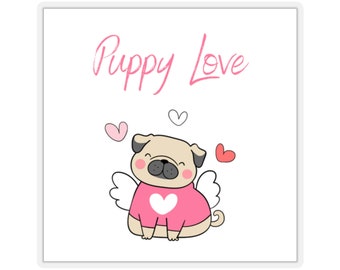 Sticker Amour chiot