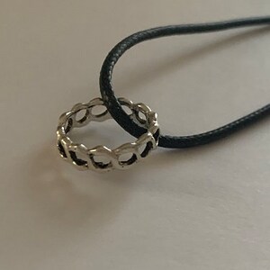 Chain Style Ring Cord Necklace