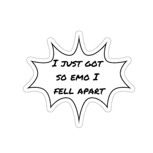 Gerard Emo Quote Sticker