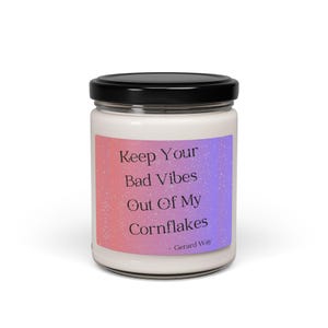 Gerard Cornflakes Quote Scented Soy Candle | Version 2