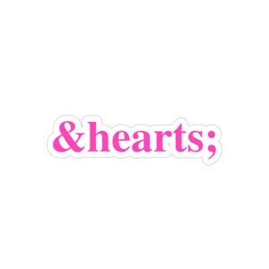 Sticker transparent coeur code HTML