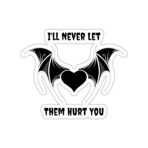 Pegatina de murciélago vampiro