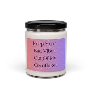Gerard Cornflakes Quote Scented Soy Candle | Version 1