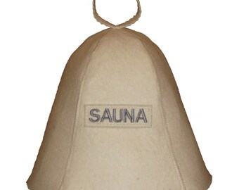 W SAUNA Sheep Wool Sauna Hat – 100% Natural Felt Banya Cap, Handmade Finnish Steam Room & Heat Protection, Unisex Spa Gift for Him and Her
