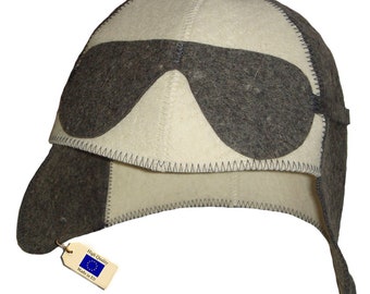 Wool Sauna Hat Aviator