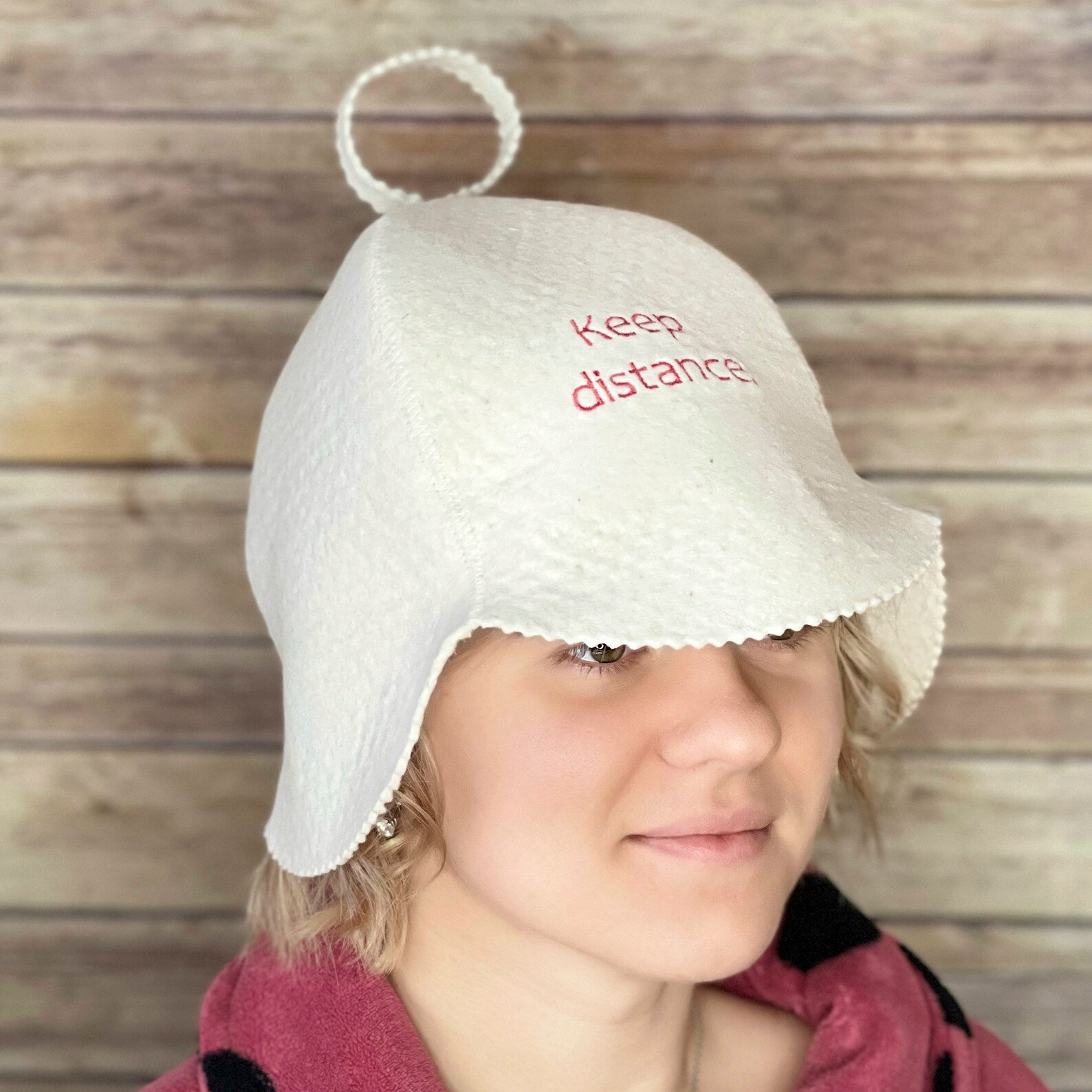 Sauna Hat Wool Casual Keep Distance Etsy
