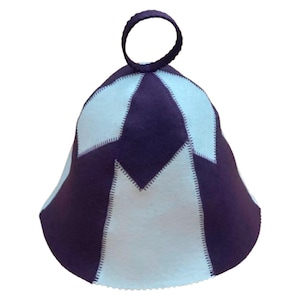 Wool Sauna Hat Big Violet