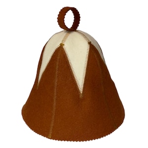 Sombrero de sauna de fieltro de lana: gorro de baño oscuro y protector