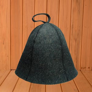 Wool Sauna Hat Classic Dark