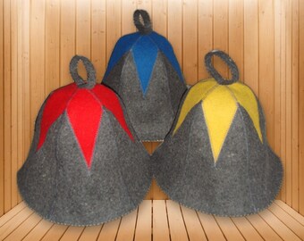 Dif Sheep Wool Sauna Hat – 100% Natural Felt Banya Cap, Handmade Finnish Steam Room & Heat Protection, Unisex Spa Gift for Him and Her