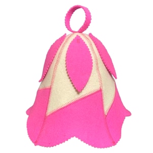 Wool Sauna Hat Classic Pink Campanula