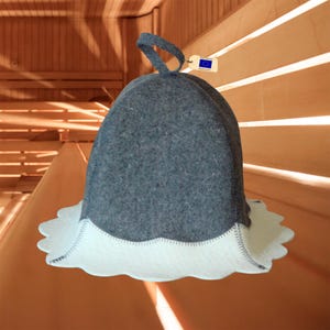 Wool Sauna Hat Casual Dark