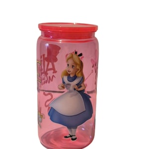 Alice Themed Dark Pink/Pale Pink/Purple/Blue/Plastic Libbey tumbler(s)