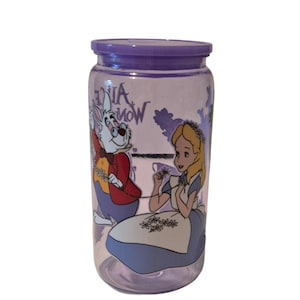 Alice Themed /Purple/Dark Pink/Pale Pink/Pale Blue/Plastic Libbey tumbler(s)