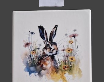Matte Ceramic Hare Coasters