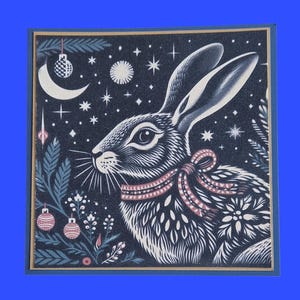 Lot de 10 cartes de vœux de Noël Animaux de la forêt